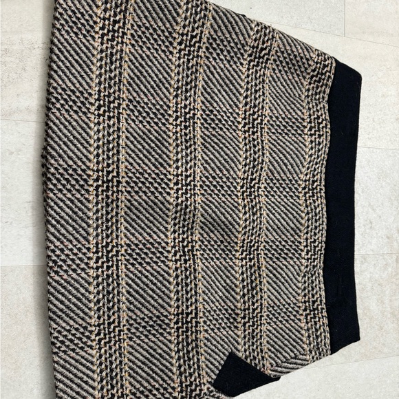 Karen Millen Short Mini Skirt Wool checked plaid - Picture 3 of 8